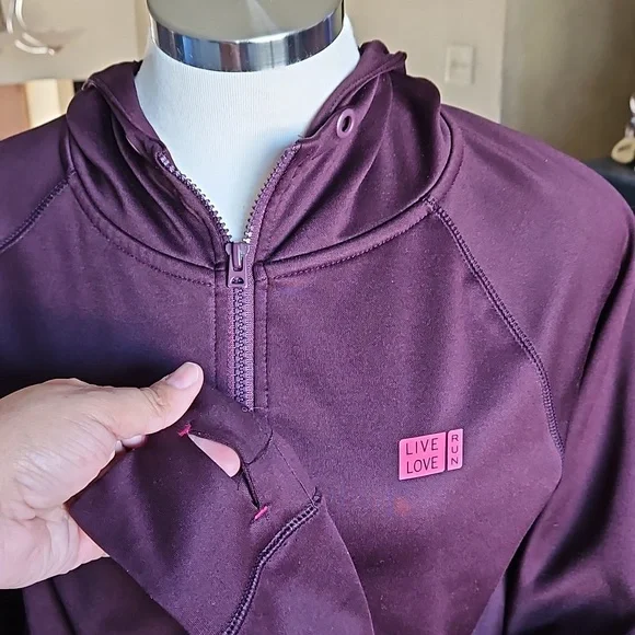 Womens Burgandy/Purple Hoodie (S) - Picture 2 of 4